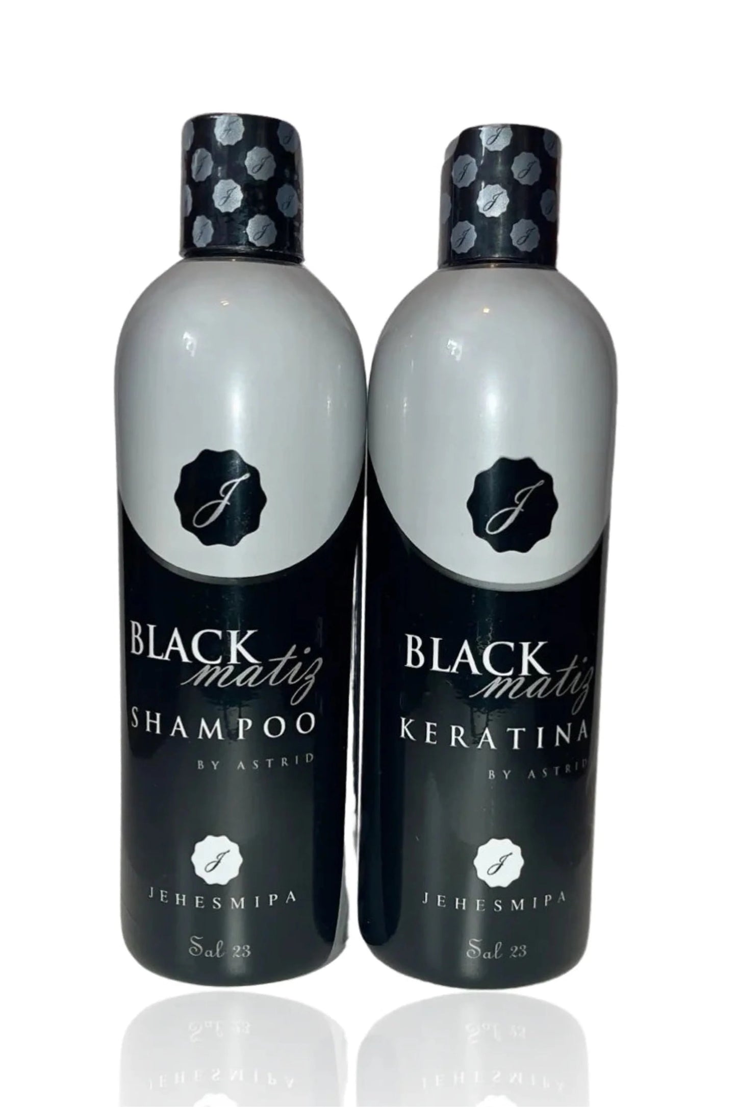 Black Platinum dúo champú y queratina de Jehespia