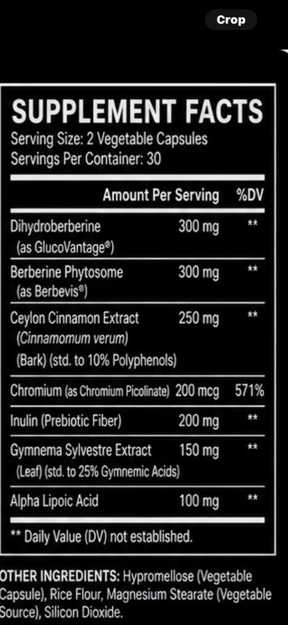 Mundo Natural USA Berberine+ GLP| Advanced Metabolic Support Formula | 60 Capsules