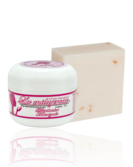 La Milagrosa crema facial + jabón de arroz