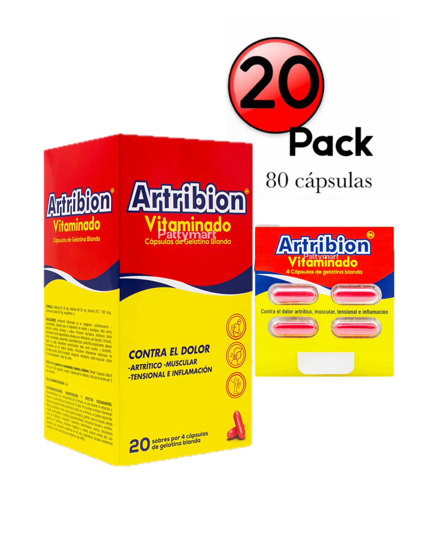 Artribion Vitaminado gelcaps Biokemical Display