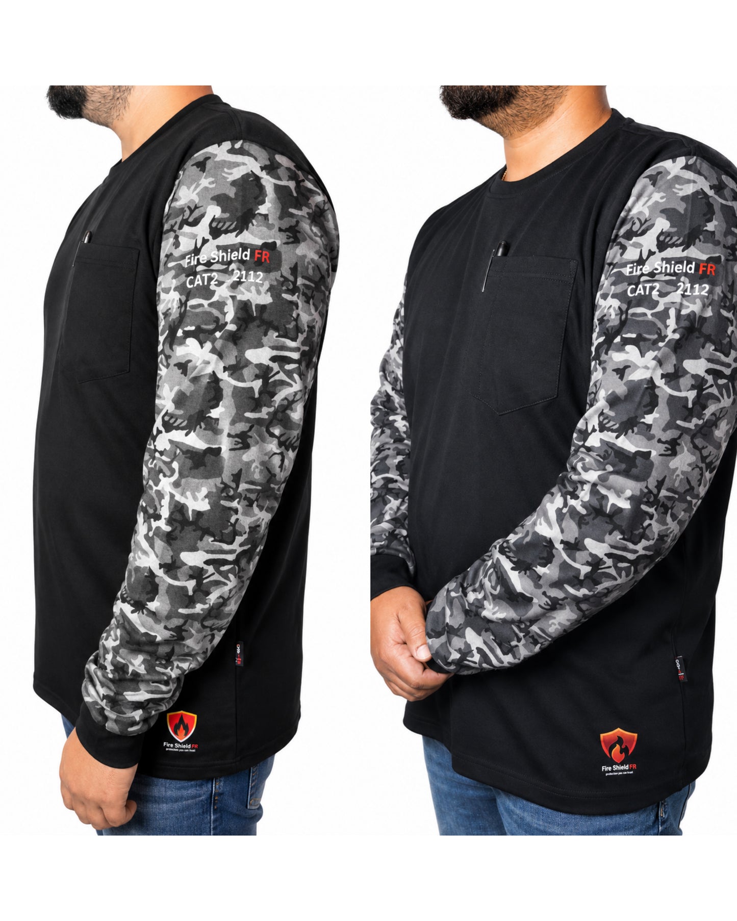 1  Fire Shield FR CAT2 Work Shirt – Flame Resistant Long Sleeve