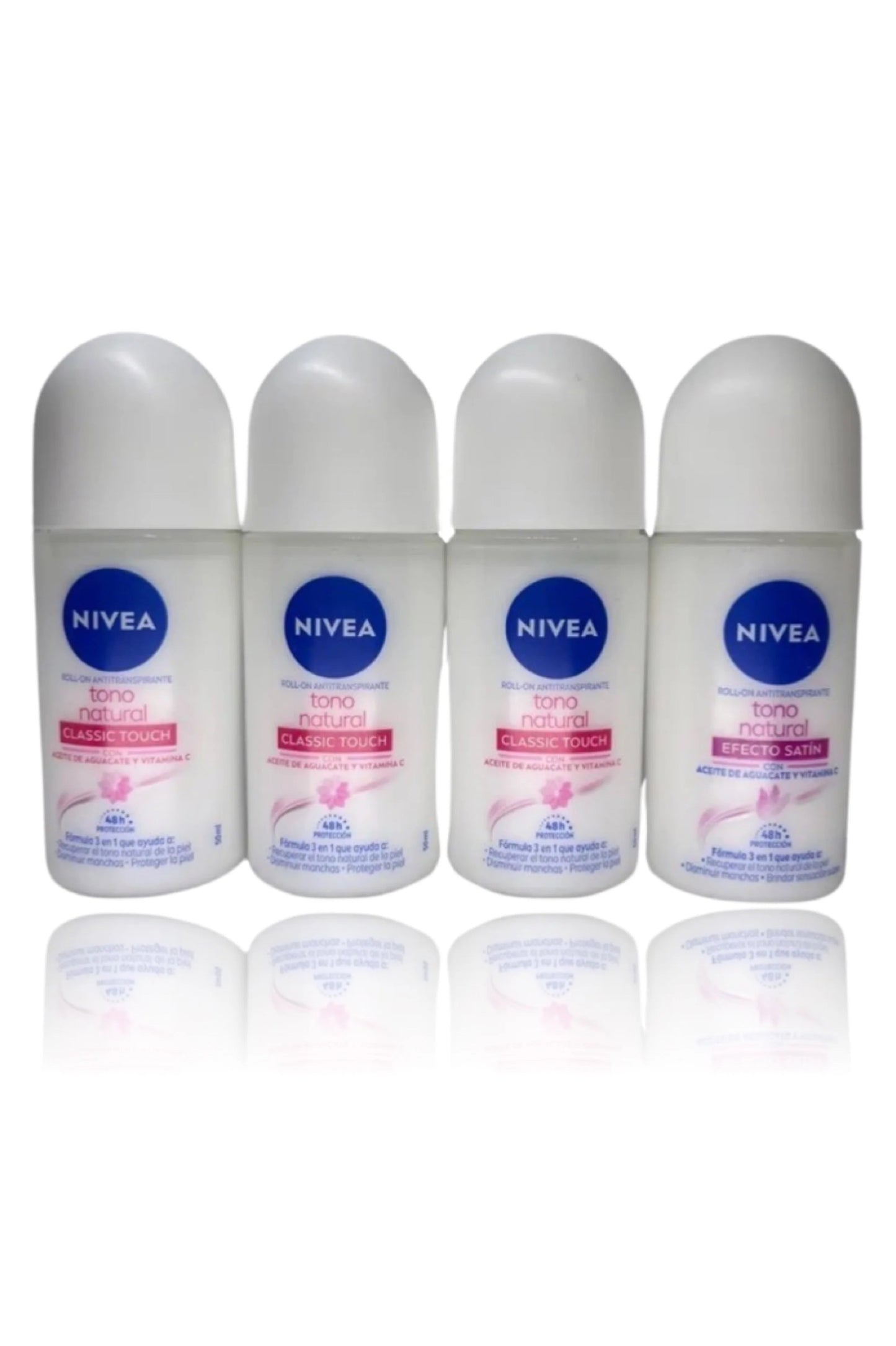 Nivea Desodorante roll on aclarado satín 4