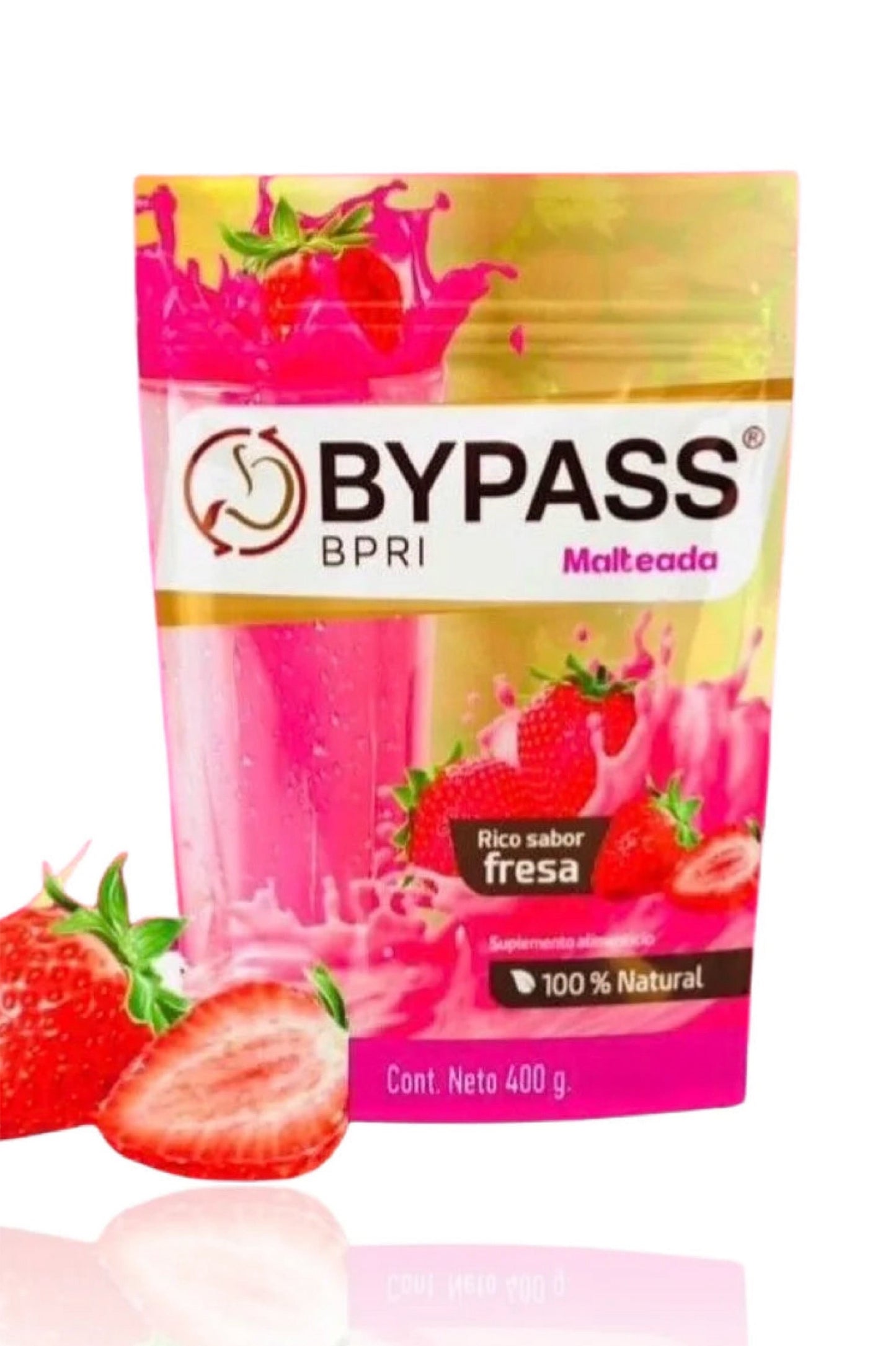 ByPass Bpri shake 400g sabor fresa