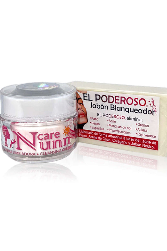 NunnCare crema facial + jabón el poderoso