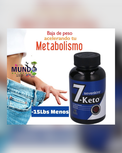 7 Keto Sevenkiro - Triplica el efecto de una dieta