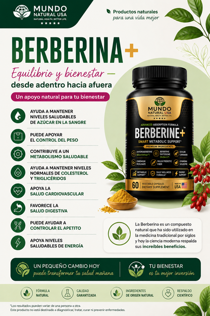 Berberina+ GLP| Advanced Metabolic Support Formula | 60 caps