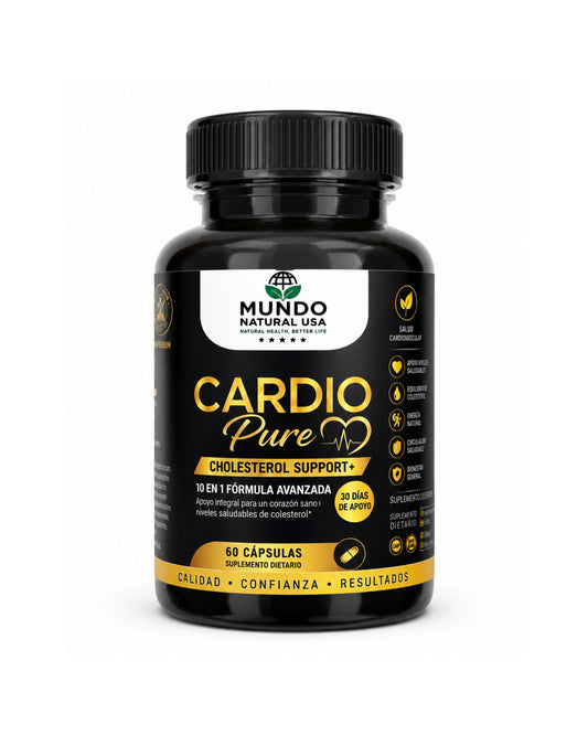 Cardio Pure – Cholesterol Support+ | 10 en 1 | 60 Cápsulas
