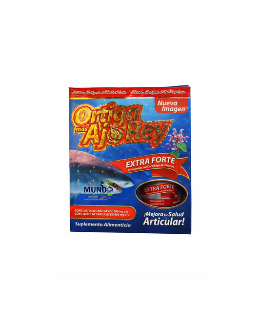 Ortiga + Ajo Rey Extra Fuerte – Suplemento Alimenticio para Bienestar Articular y Vitalidad