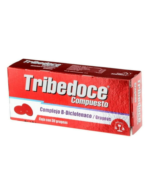 Tribedoce Compuesto (Complejo B + Diclofenaco) 30 Grageas | Apoyo Muscular y Bienestar General