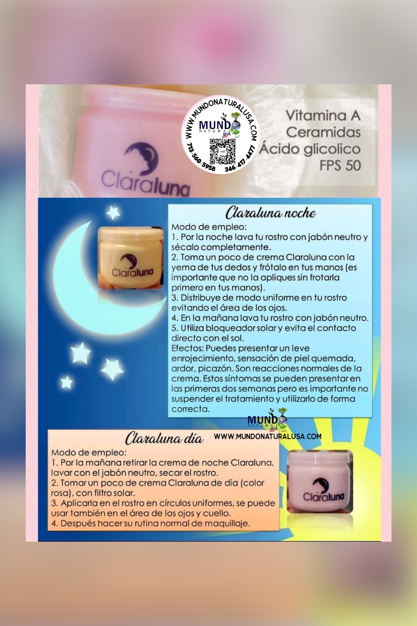 ClaraLuna crema facial de dia