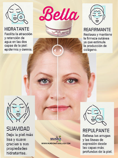 BELLA facial Gel Colageno ácido hialuronico