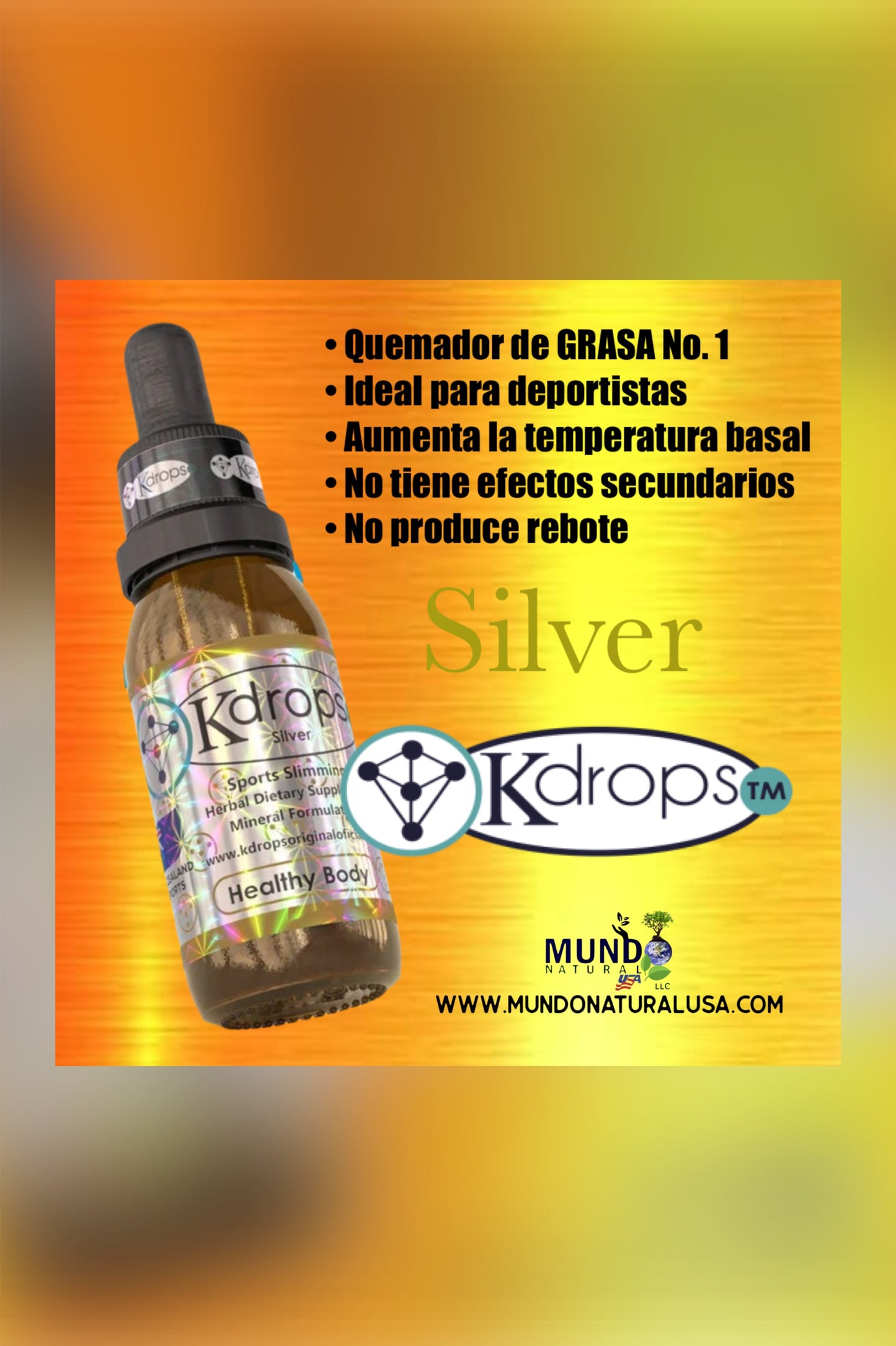 Kdrops Silver Quemador de grasa