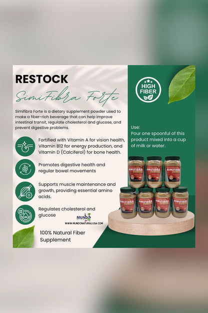 Simifibra Forte (300g) Supplemento Alimenticio- Polvo para preparar bebida con fibra