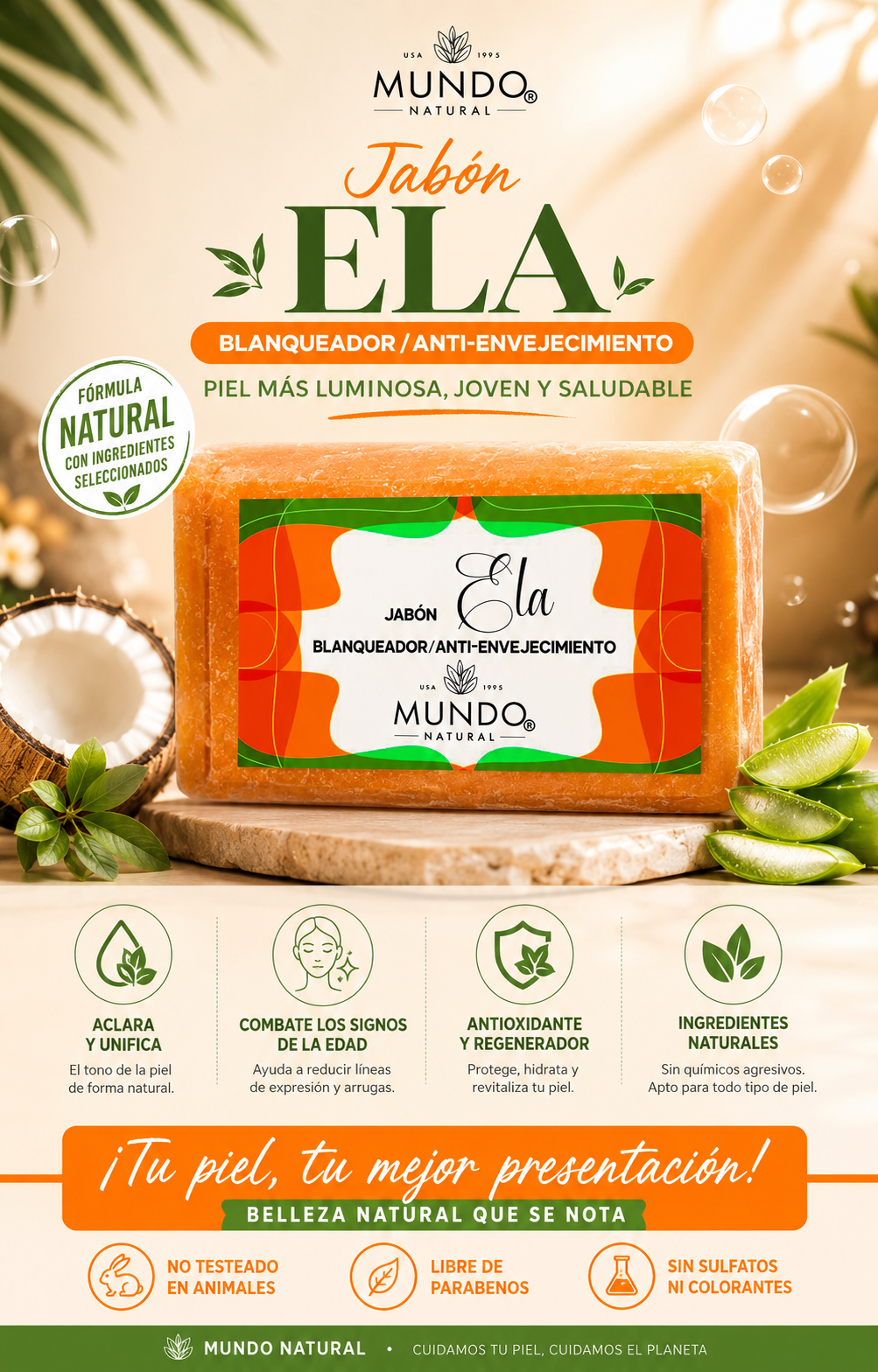 La Milagrosa y crema facial + Jabón Ela
