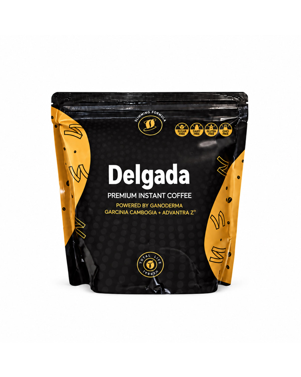 Coffee Slim Delgada con hongo Ganoderma Lucidum Intense Burn Diet - Café Instantáneo para Adelgazar