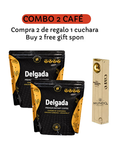 Coffee Slim Delgada con hongo Ganoderma Lucidum Intense Burn Diet - Café Instantáneo para Adelgazar